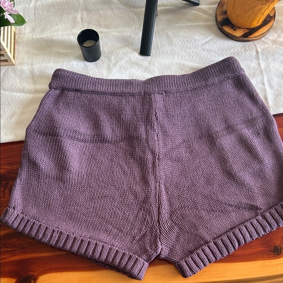 525 Plum Knit Women's Shorts - Picture 3 of 3